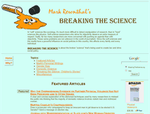 Tablet Screenshot of breakingthescience.org